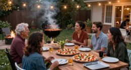 organized pizza bbq party