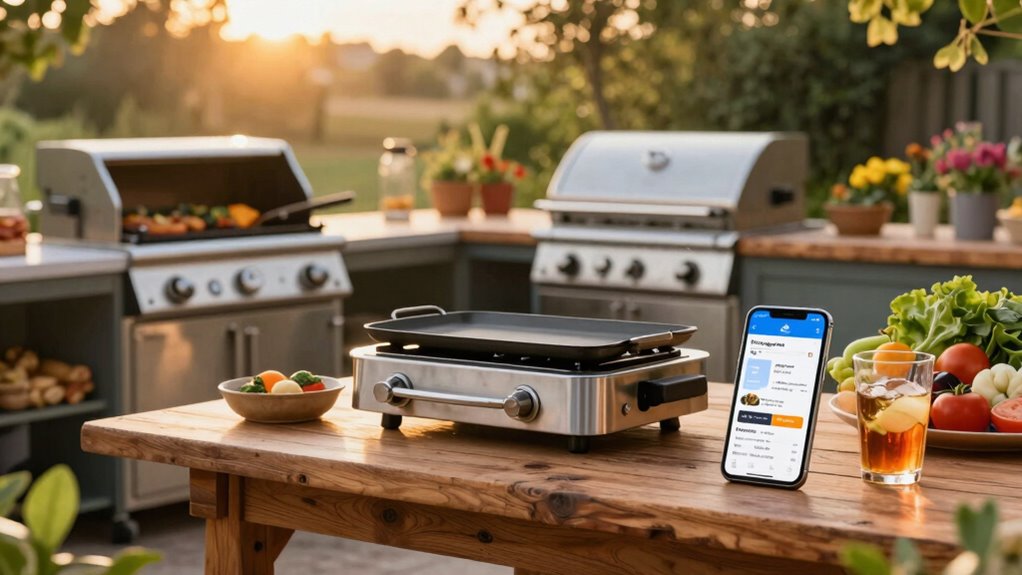 outdoor cooking app features
