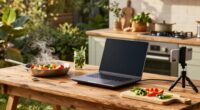 outdoor digital cooking setup