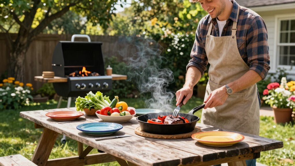 outdoor grill maintenance and experimentation