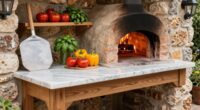 outdoor pizza prep station