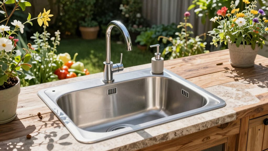 outdoor prep sink considerations