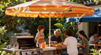 outdoor shading enhances grilling