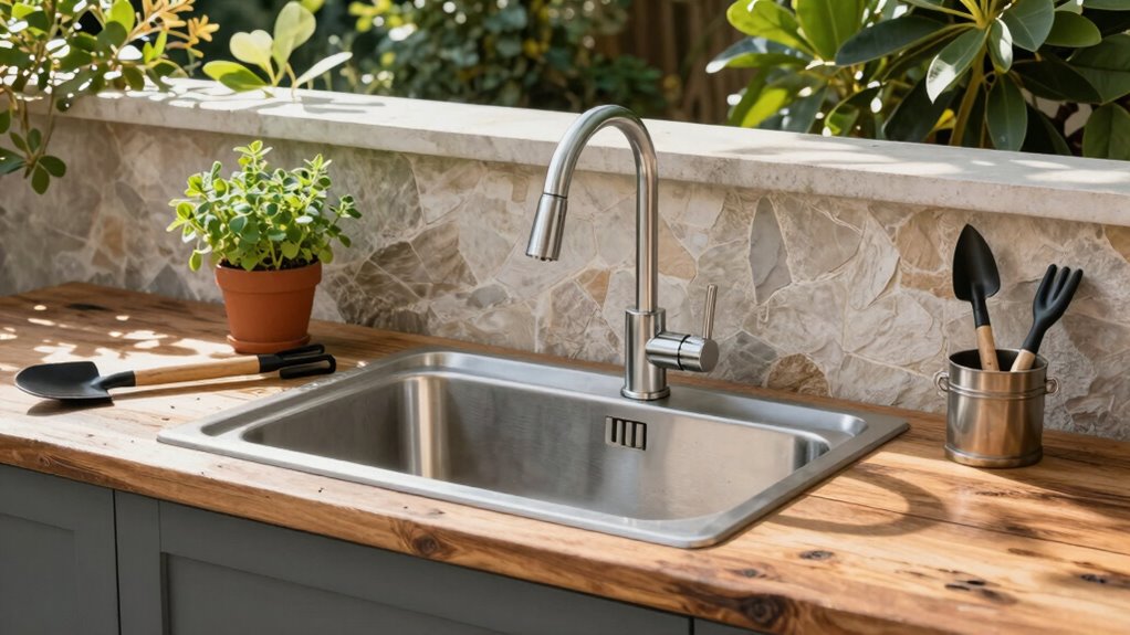 outdoor sink water safety