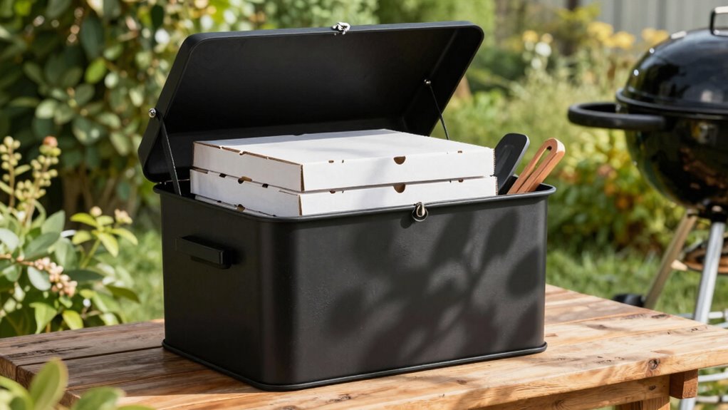 outdoor storage for cooking essentials