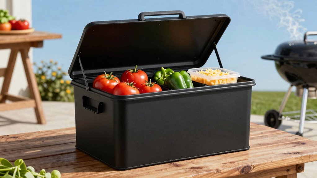 outdoor storage for cooking