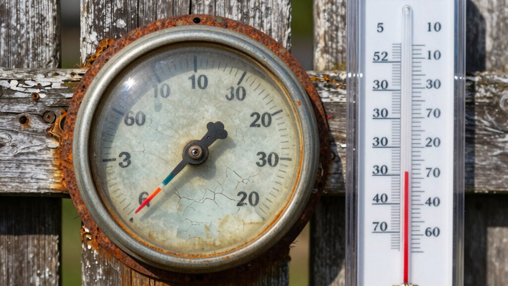 outdoor thermometers degrade faster