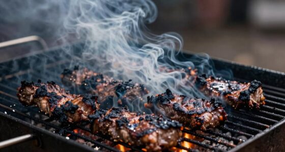 overcooked or burnt meat