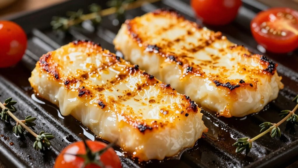 perfect crispy grilled halloumi
