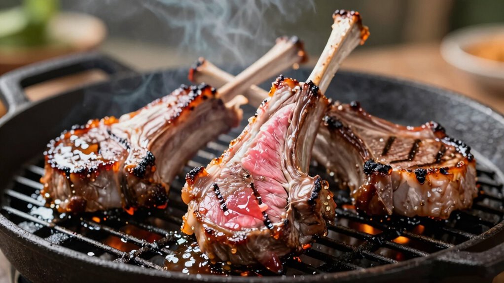 perfectly grilled juicy lamb
