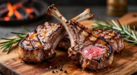 perfectly grilled lamb chops