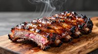 perfectly smoked tender ribs