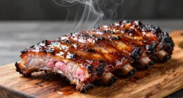 perfectly smoked tender ribs