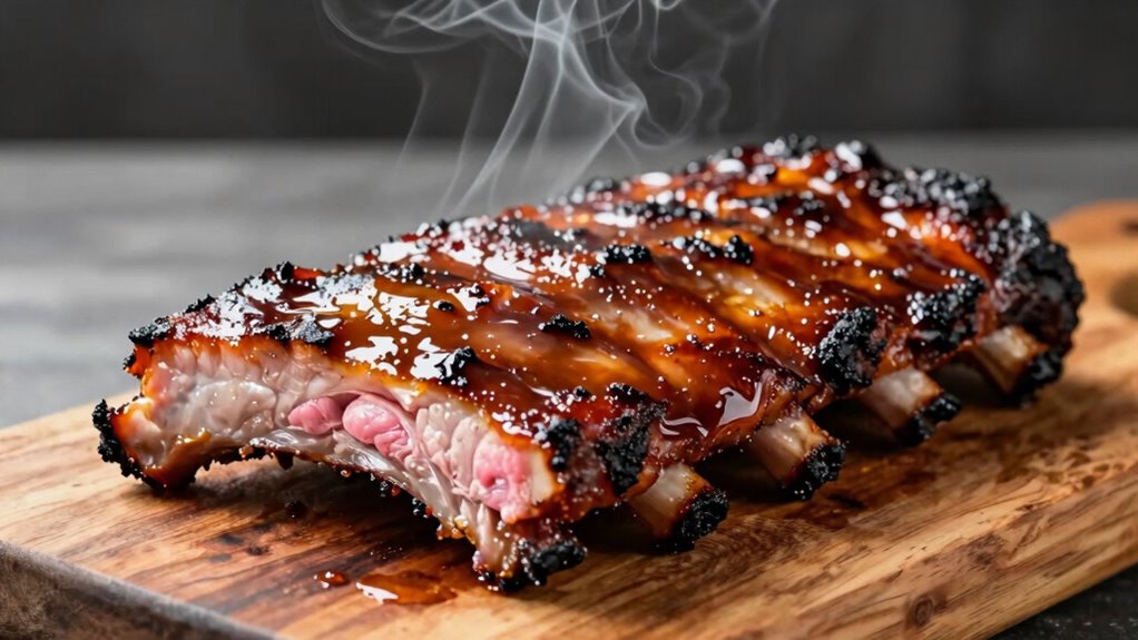 perfectly smoked tender ribs