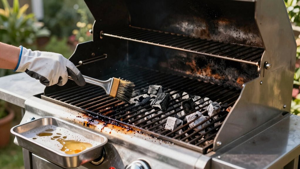 pre season grill cleaning