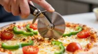 prevent topping displacement during slicing