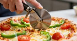 prevent topping displacement during slicing