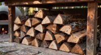 proper wood storage improves burning