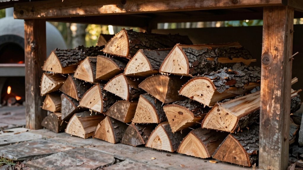 proper wood storage improves burning