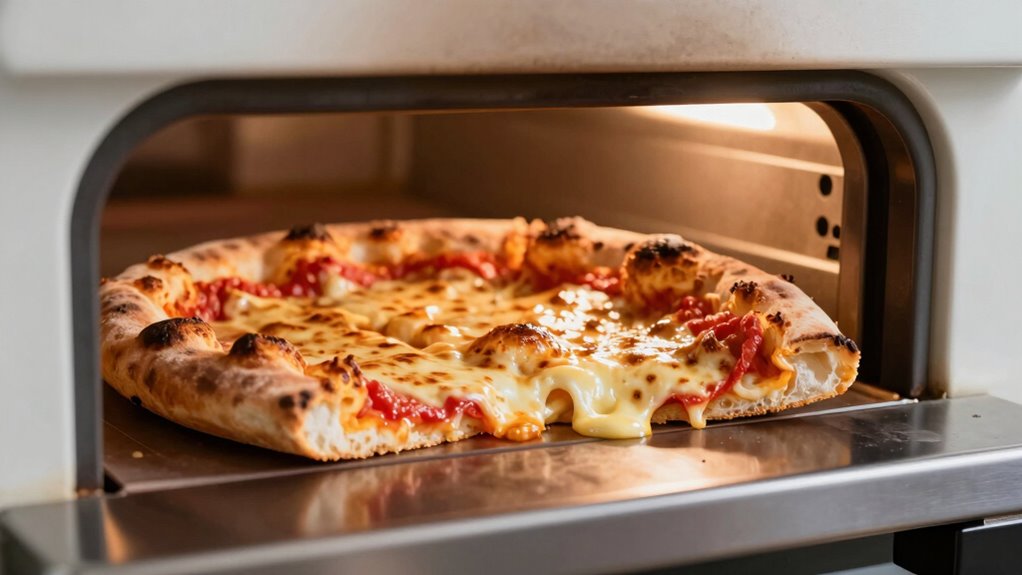 reheat pizza for crispiness