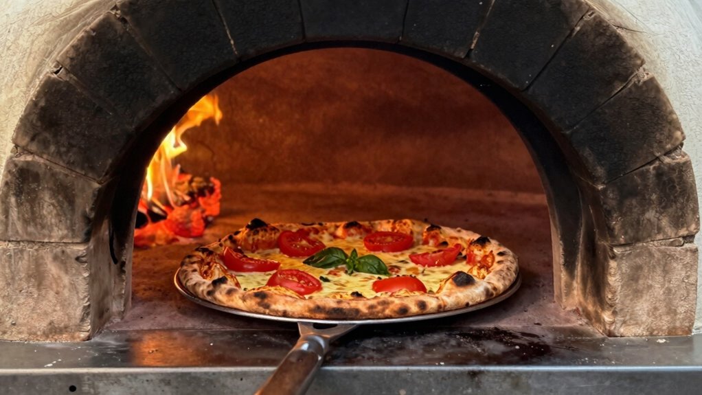 rotate pizza for even cooking