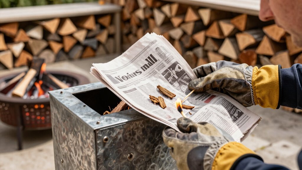 safe efficient chimney starting