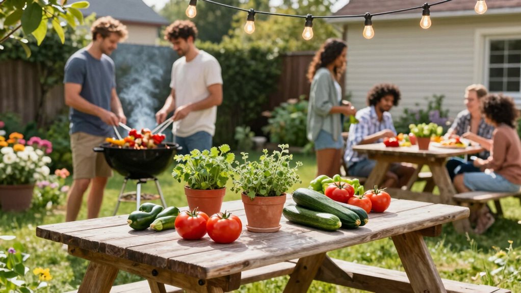 safe fresh organized outdoor cooking