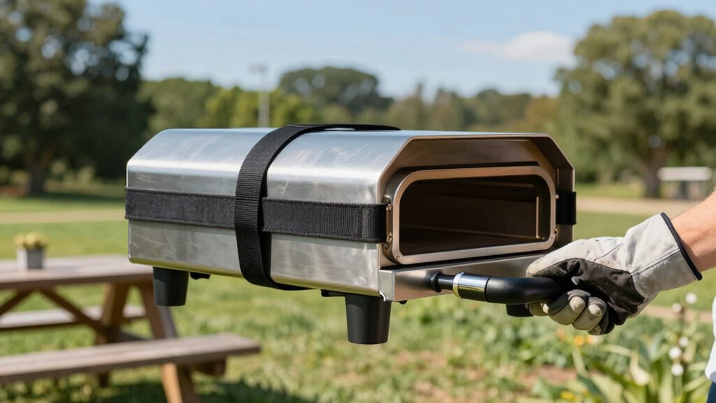 safe portable pizza oven movement