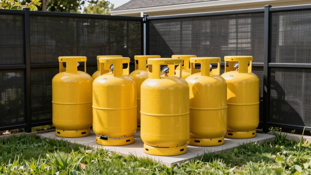 safe propane tank storage