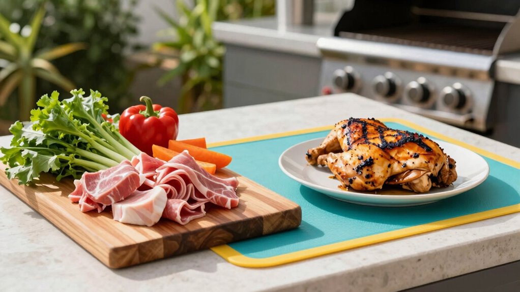 separate raw and cooked foods