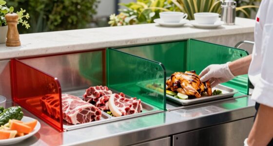 separate raw and cooked foods