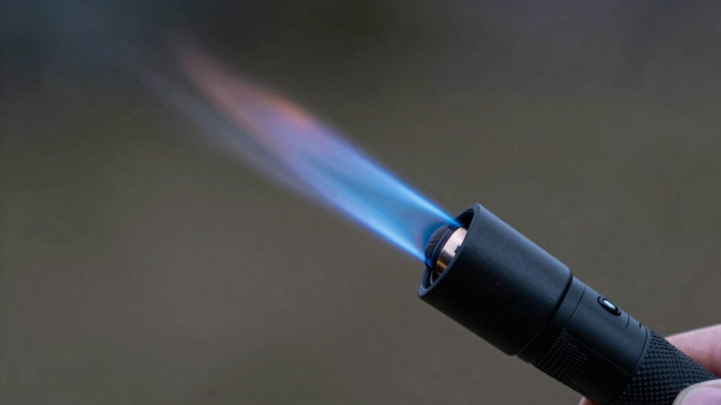 shield flame from wind
