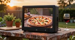 simple outdoor pizza making