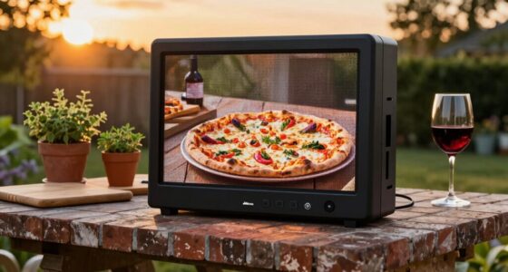 simple outdoor pizza making