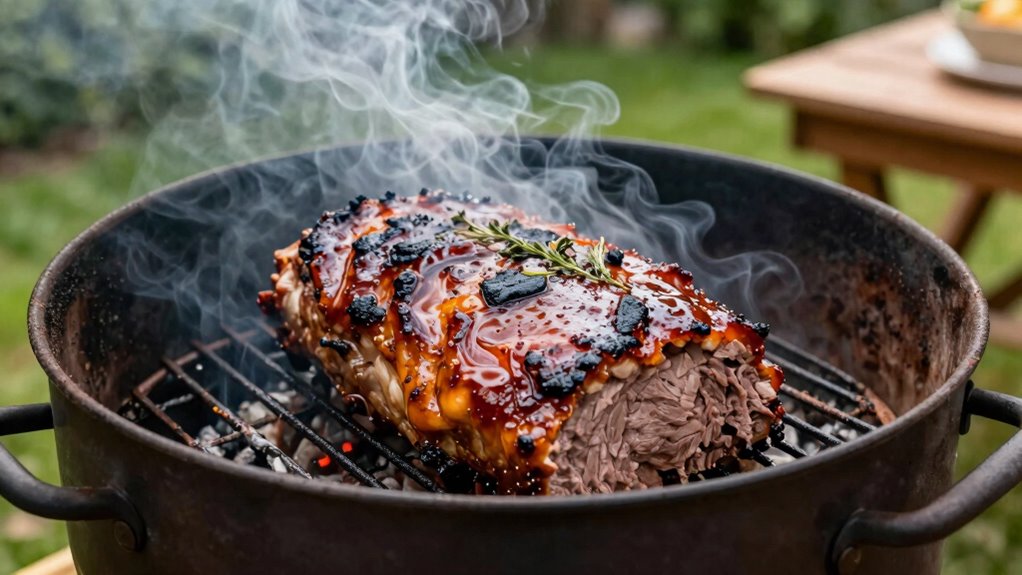 smoked flavorful meatloaf presentation