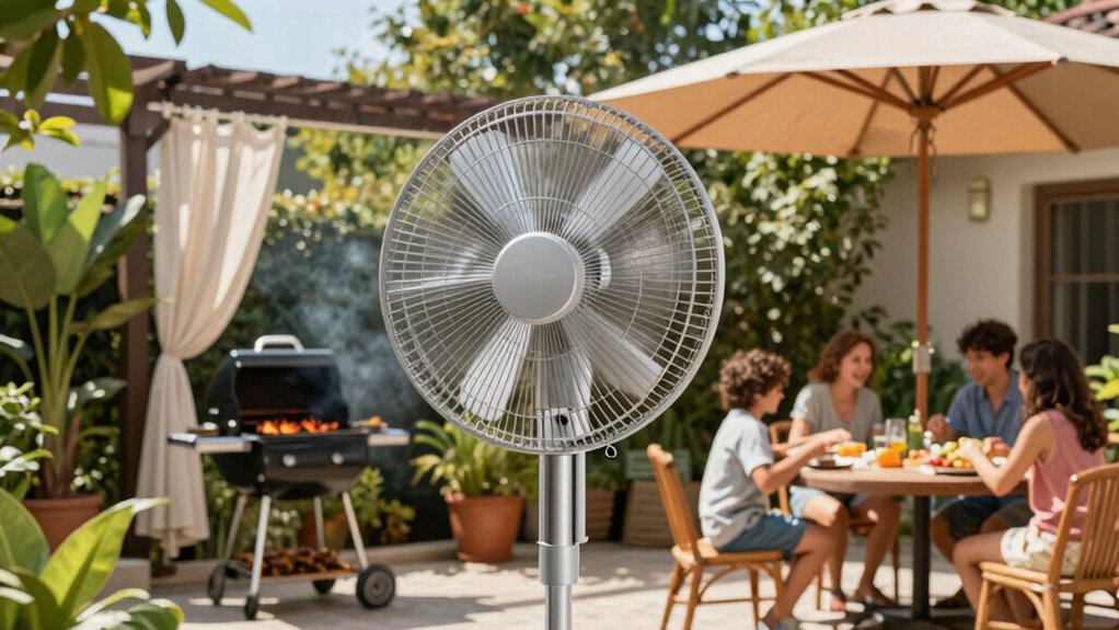 strategic outdoor fan placement