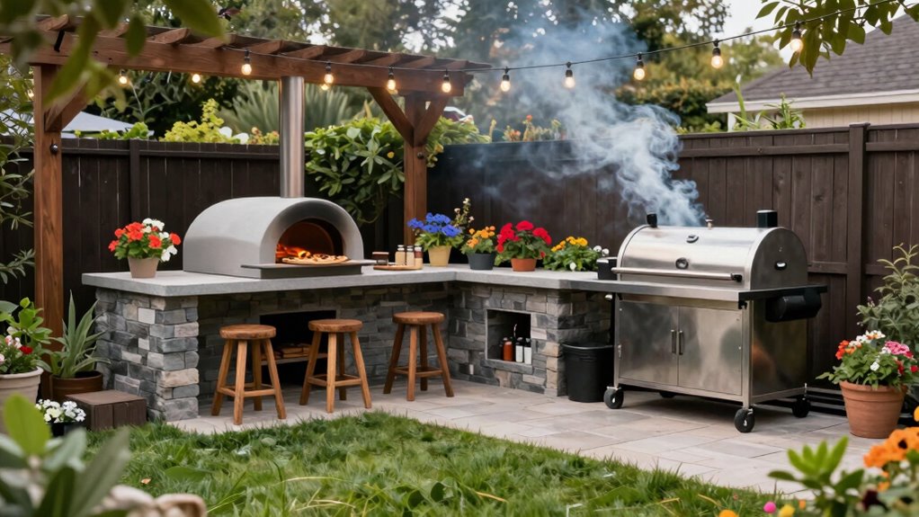 strategic outdoor lighting and arrangement