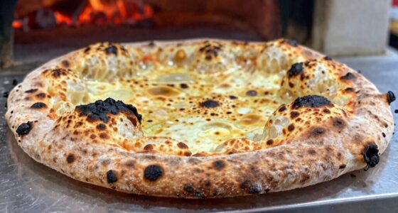 uneven charring on crust