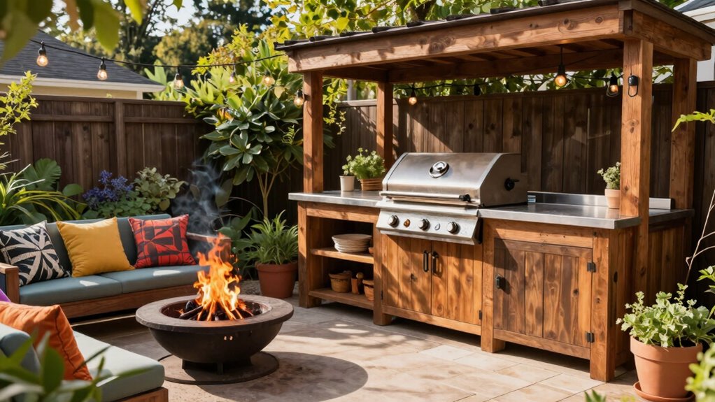 weekly backyard cooking setup