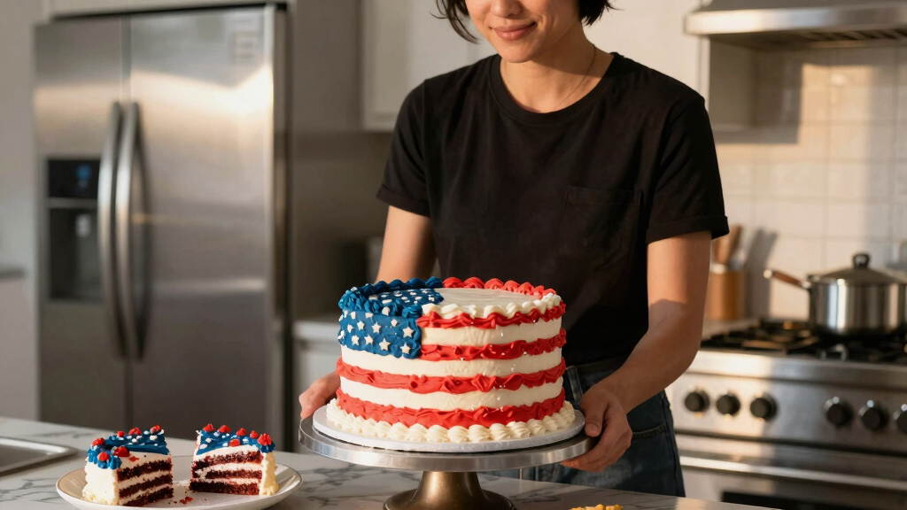 Martha Stewart Serves Huge American Flag Cake with 250 Pieces for Founding Father-Themed Party