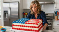 Martha Stewart Serves Huge American Flag Cake with 250 Pieces for Founding Father-Themed Party