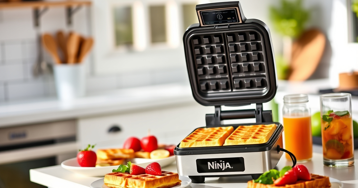 Master Summer Waffles with the Ninja Belgian Waffle Maker Pro