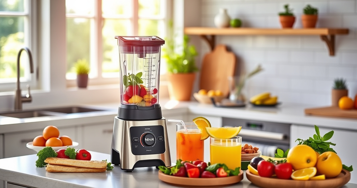 Fresh Summer Smoothie with Ninja BC151EM Blast Portable Blender