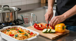 Summer Vegetable Baked Spaghetti