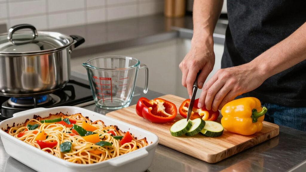 Summer Vegetable Baked Spaghetti