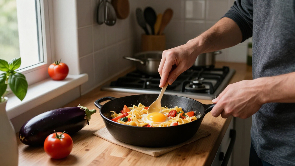 Frittata Di Pasta Alla Norma
