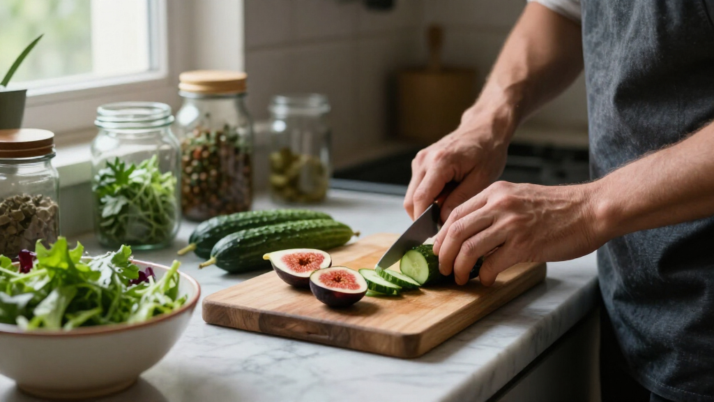 Insalata Di Cetrioli Misti E Fichi