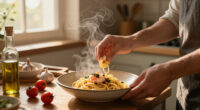 Pasta Con Scampi E «Ferfelloni»