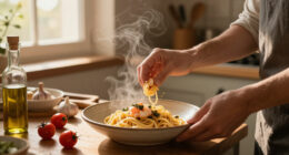 Pasta Con Scampi E «Ferfelloni»