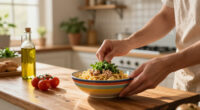 Pasta Di Avena Con Tonno E Pesto Di Rucola